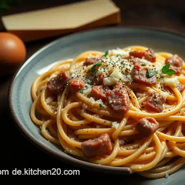 Authentische Spaghetti Carbonara &ndash; Ein italienischer Klassiker