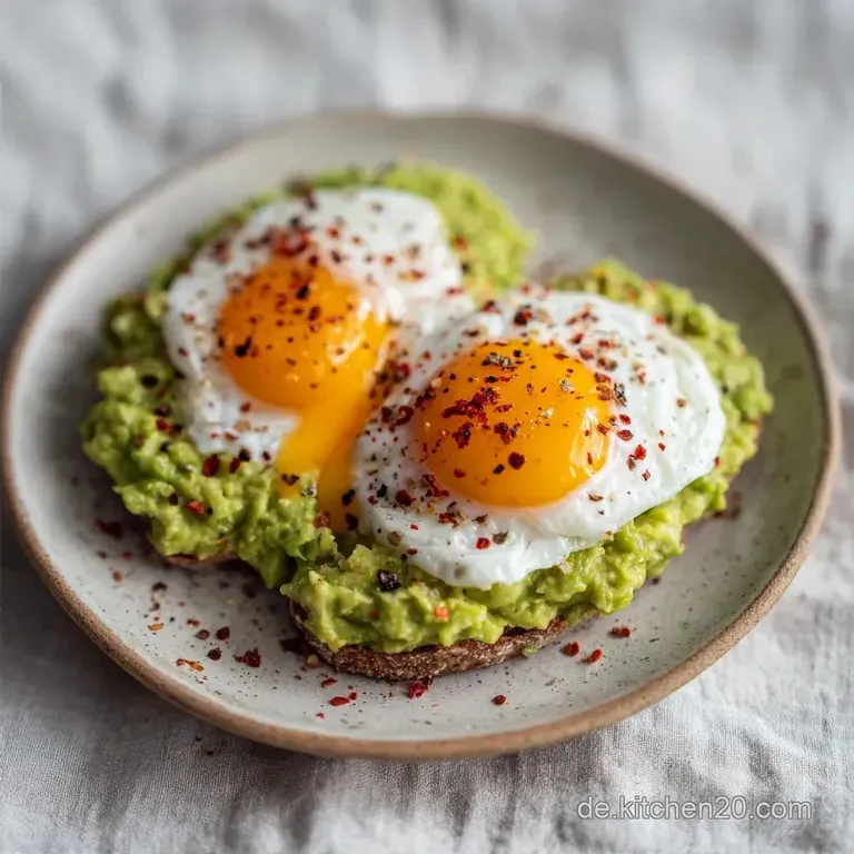 Avocado-Ei Fr&uuml;hst&uuml;ck: W&uuml;rzig und Cremig