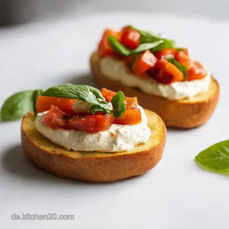 BalsamicocremeGem&uuml;seBruschetta mit Ziegenk&auml;se