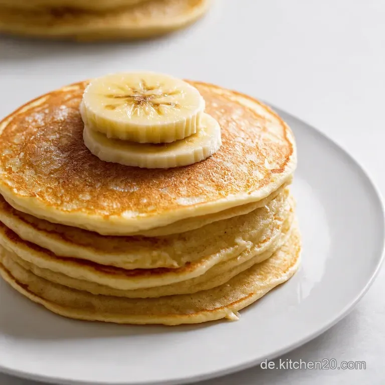 Bananenwolken Fluffige Pancakes ohne Ei