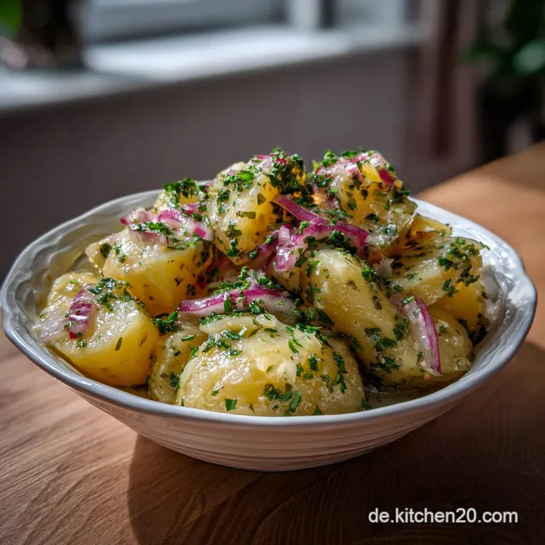 Der Echte Bayrischer Kartoffelsalat Mit Essig und &Ouml;l: Br&uuml;he!