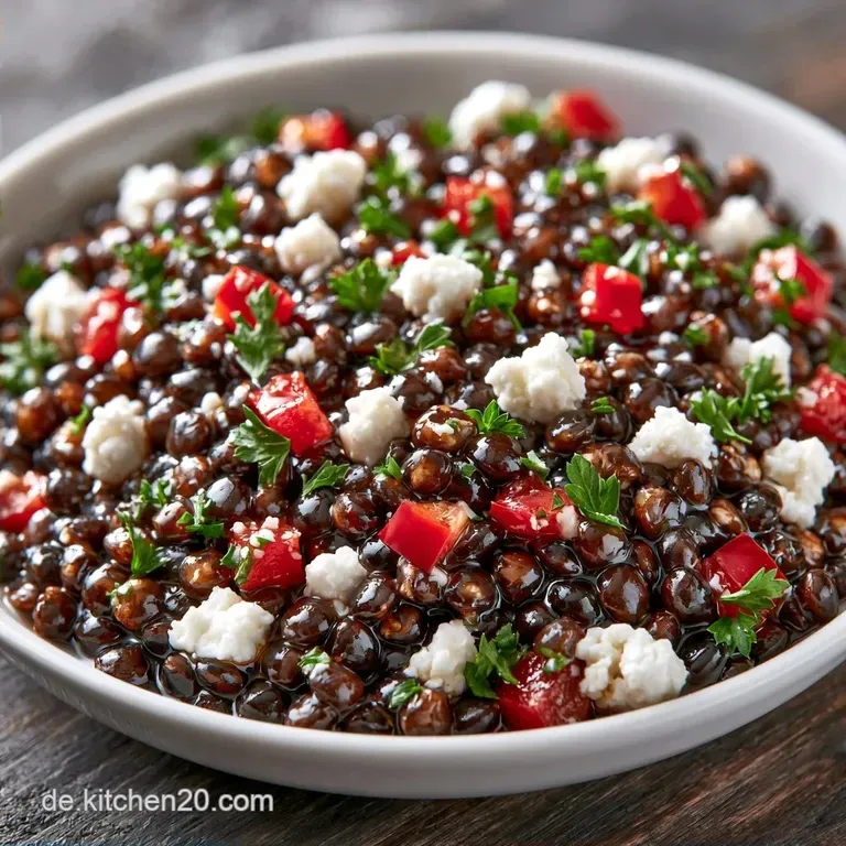 Linsensalat zum Vorbereiten mit Feta