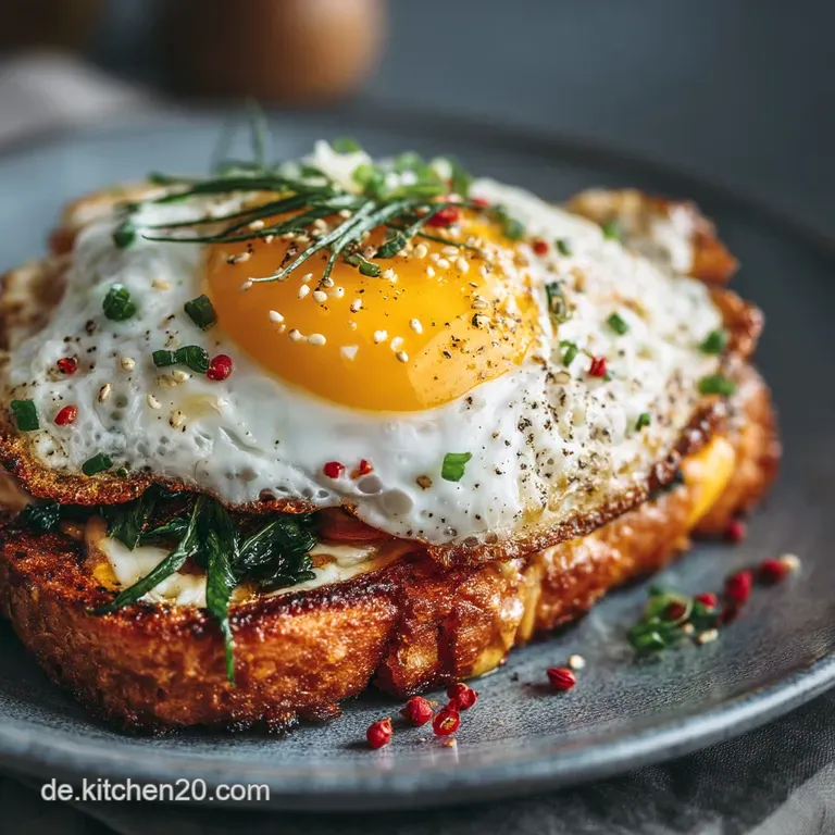 Das Beste Croque Madame Rezept Französisches Spiegelei Sandwich