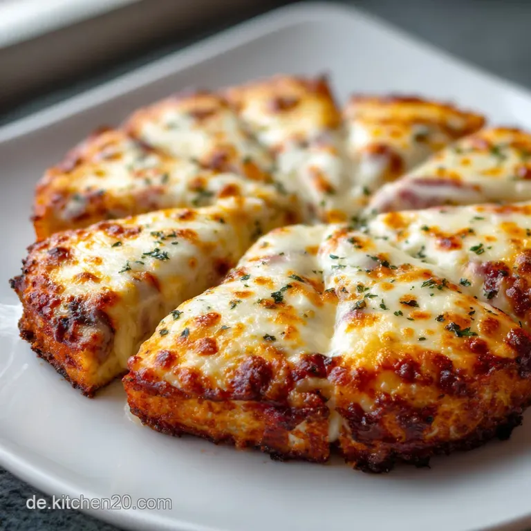 A slice of cheesy pizza, glistening with oil, lifted to reveal the stretchy, melted cheese. Toppings peek out from underne...