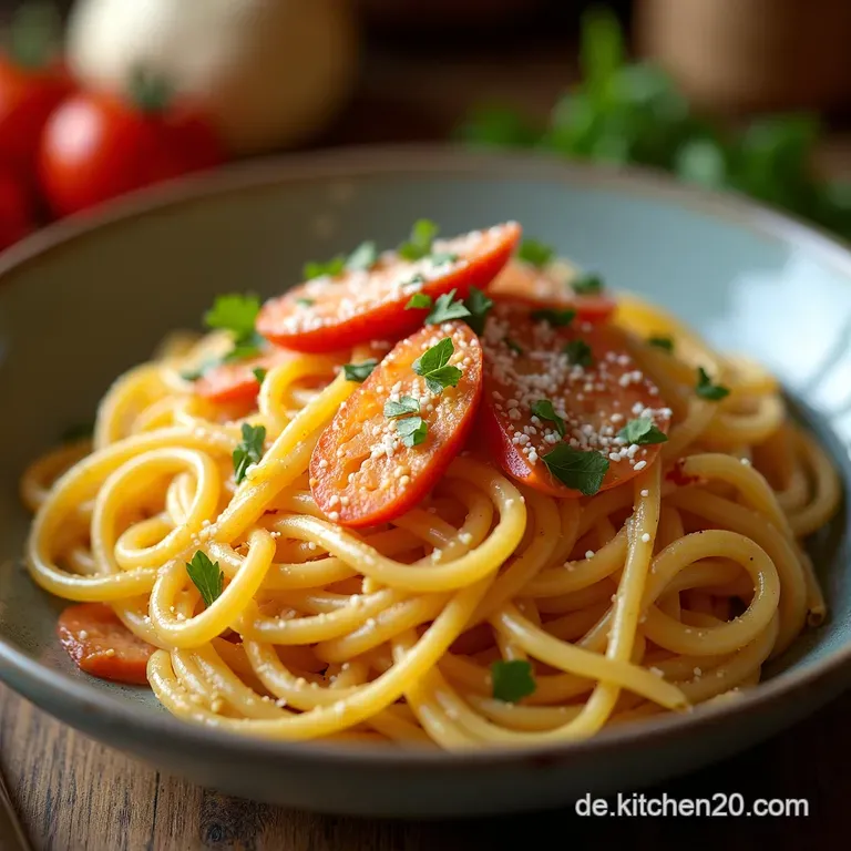 Blitzlachs Pasta Onepot Cremegenuss presentation