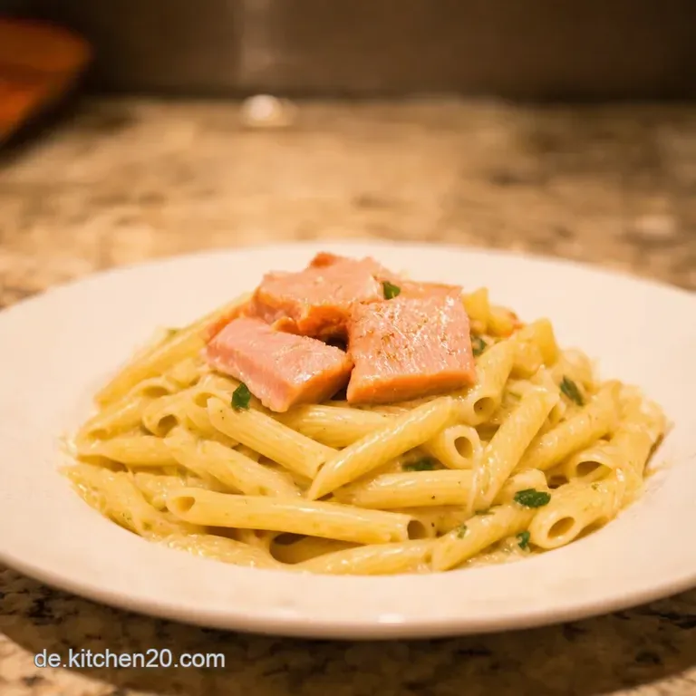 Blitzlachspasta Cremige Sahneso&szlig;e Aus Der Pfanne presentation