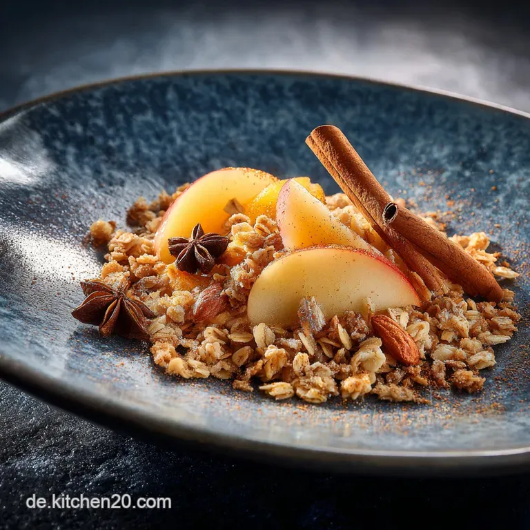 Gem&uuml;tliches Knuspern Hausgemachtes Bratapfelgranola Mit Vanille presentation