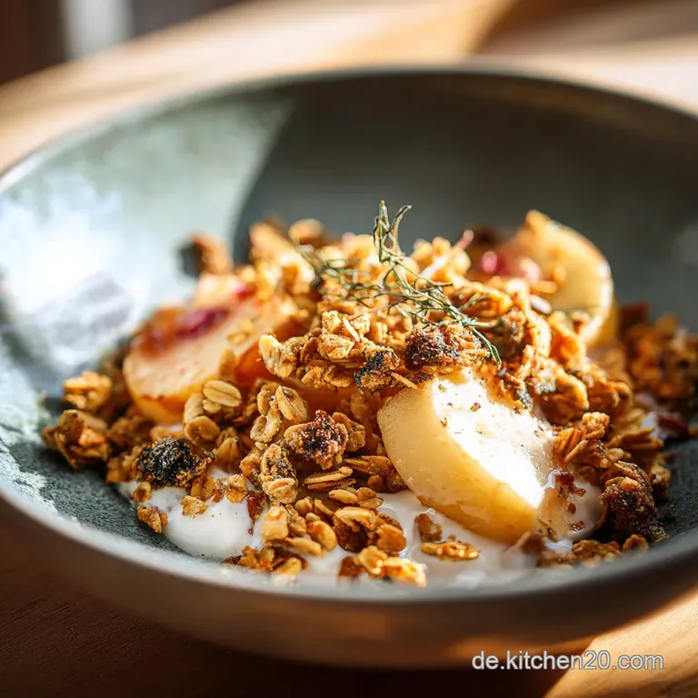 Hausgemachtes BratapfelVanilleGranola Der knusprige HerbstKlassiker