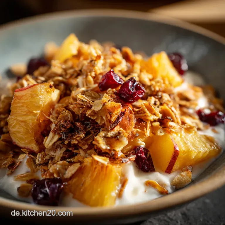 BratapfelVanilleGranola Der knusprige Wintertraum aus dem Ofen