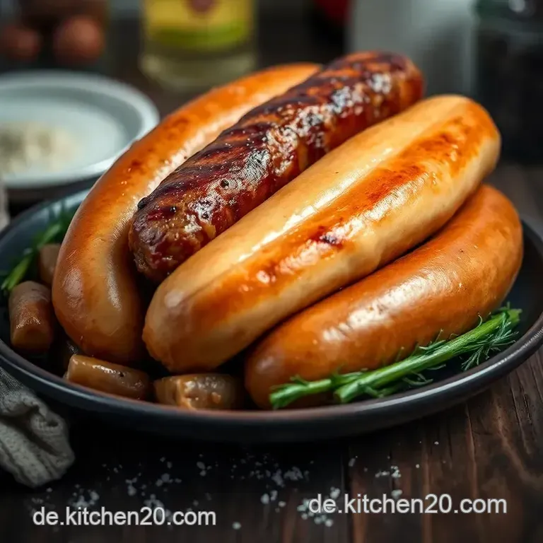 Bratwurst ohne Darm &ndash; Saftig und W&uuml;rzig vom Grill presentation