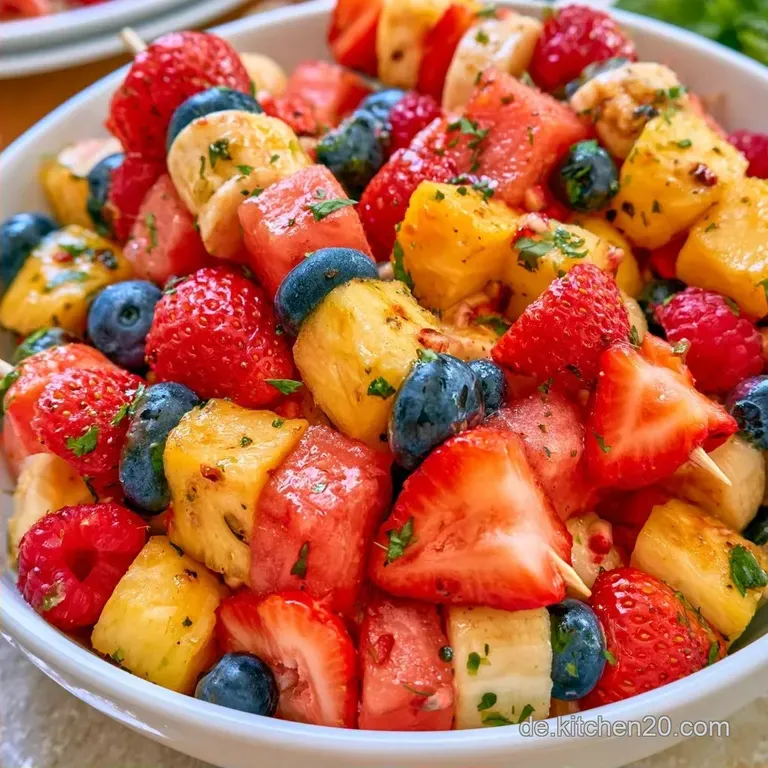 Bunte Obstspie&szlig;e Schnelles Fingerfood