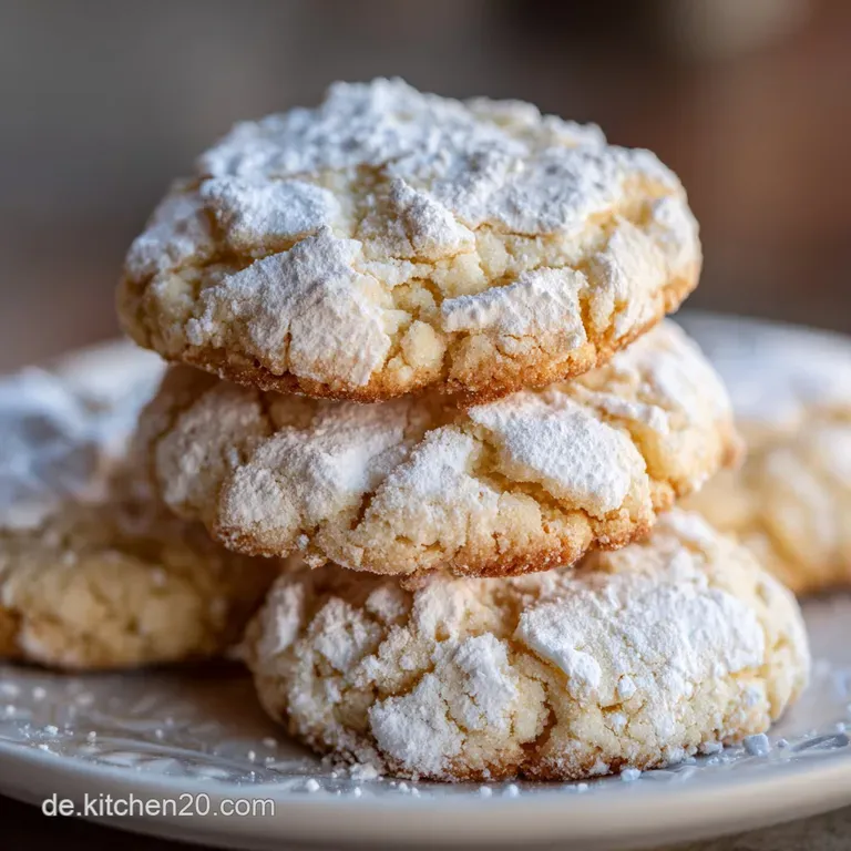 Delicate butter cookies arranged on a white plate. Iced with pastel colors & sprinkles, light dusting of flour, festive & ...