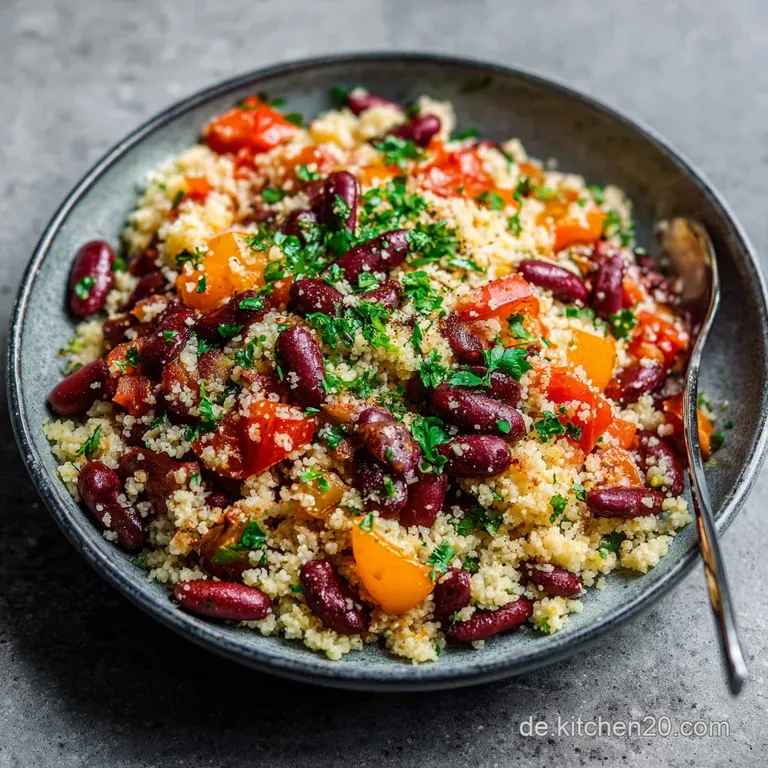 Couscous mit Kidneybohnen und Tomaten
