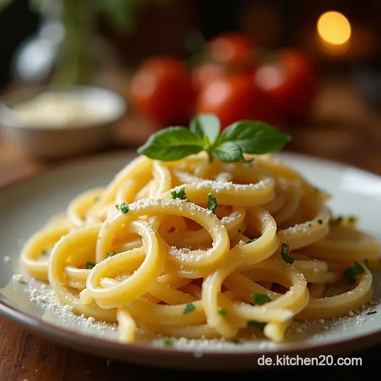 Der Ultimative Seelenw&auml;rmer Cremige H&auml;hnchenbrokkolialfredo Pasta Mit Hausgemachter Parmesansauce presentation
