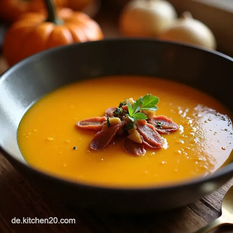 Cremige K&uuml;rbiskokossuppe Ein Herbsttraum Mit Exotik presentation