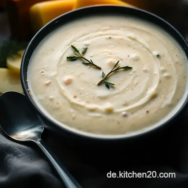 Cremige Lauch-Kartoffel-Suppe presentation