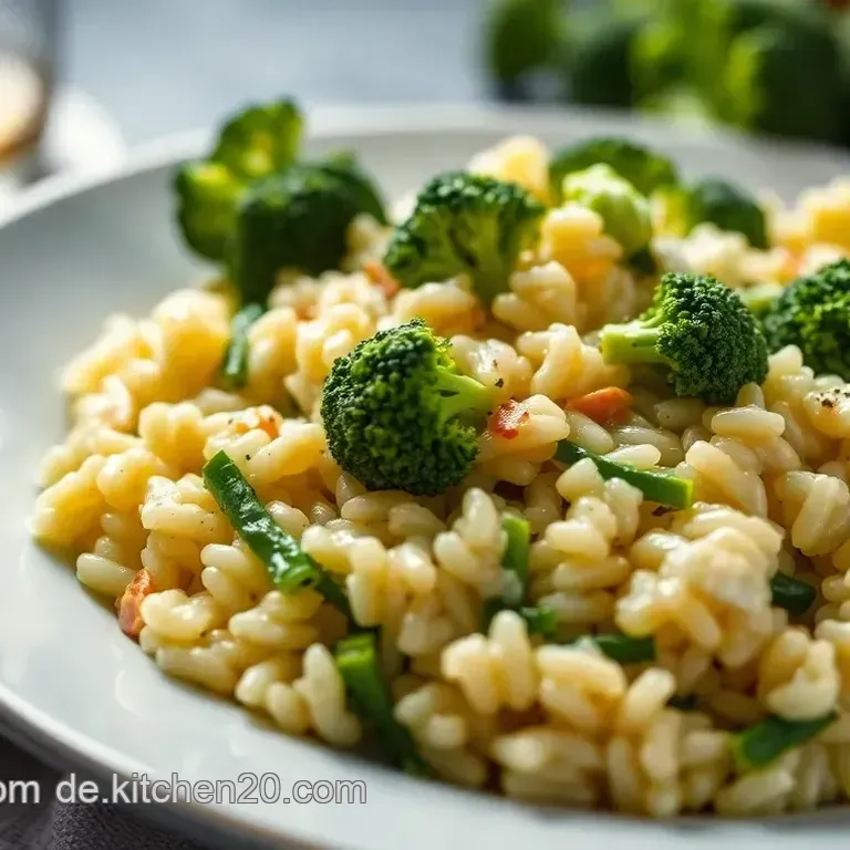 Cremiger Broccoli-Risotto mit Sbrinz und Pistazien