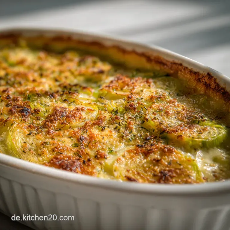 Cremiges Lauch Rezept mit Gruy&egrave;re und Panko