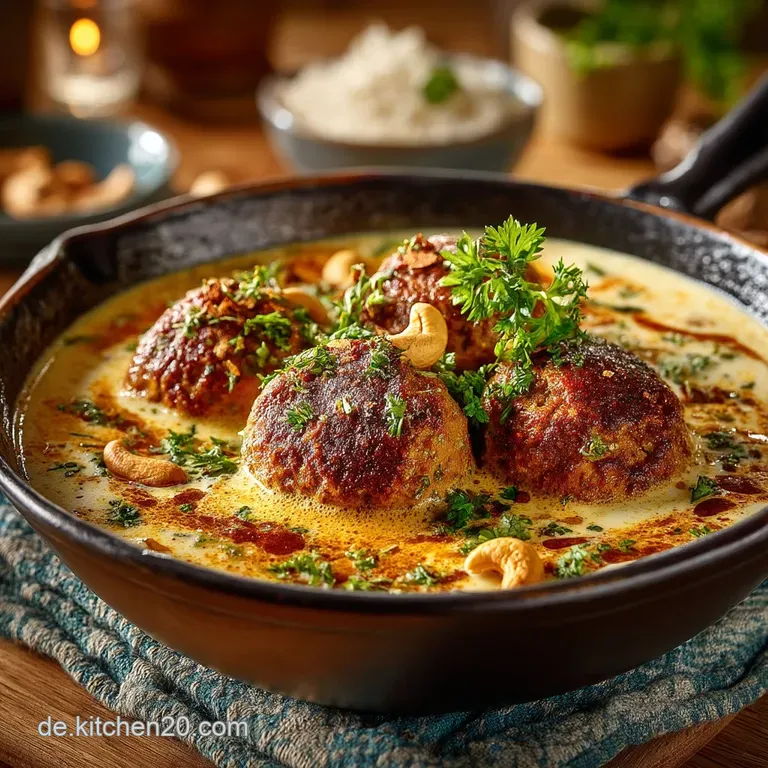 Cremiges Malai Kofta Authentisches Rezept für seidige CashewSoße