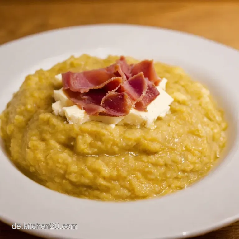 Deftiger Haferbrei Mit Speck Und Bergk&auml;se presentation