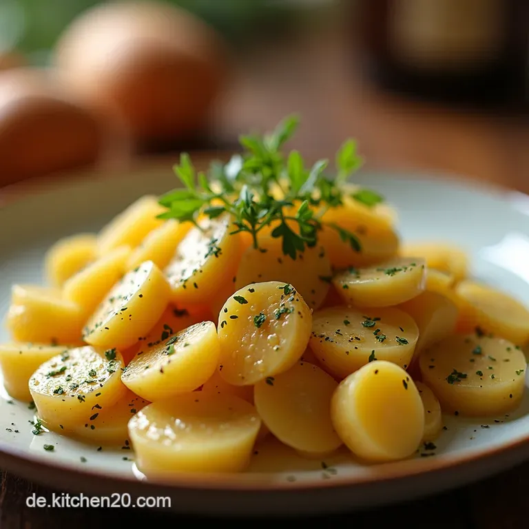 Der Echte Schw&auml;bische Kartoffelsalat Omas Geheimnis Mit Br&uuml;he presentation