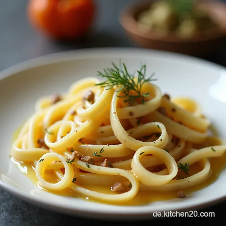 Der HerbstKlassiker Tagliatelle mit Pfifferlingen in luxuri&ouml;ser Wei&szlig;weinsauce