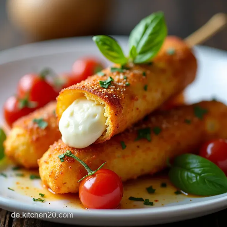 Die knusprigsten MozzarellaSticks Das Geheimnis der doppelten Panierung