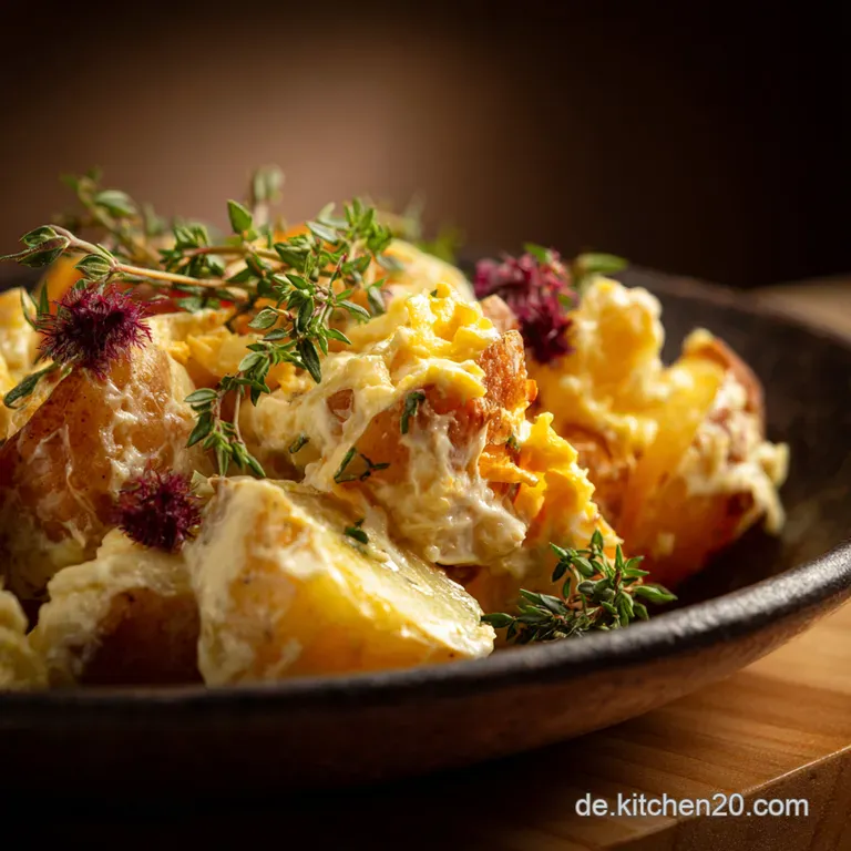 Echter Schwäbischer Kartoffelsalat nach Omas Art Warm ohne Mayo presentation