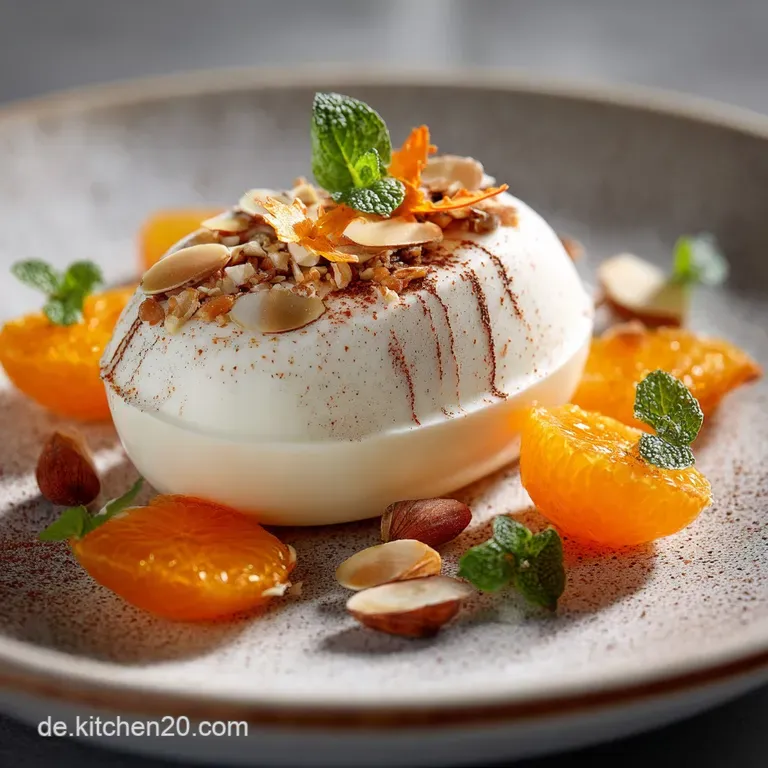 Festlicher Eierlik&ouml;rTraum Mousse mit SpekulatiusCreme und Mandarine
