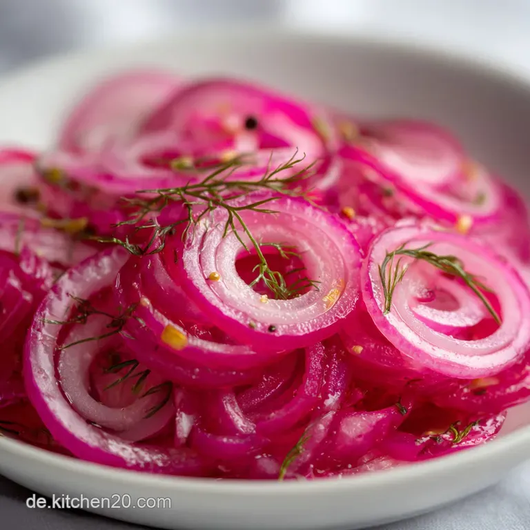 Eingelegte Rote Zwiebeln: Knackig und Schnell