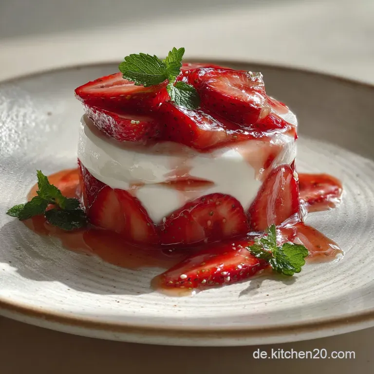 Erdbeer-Dessert mit Joghurt &ndash; Ein K&ouml;stlicher Genuss f&uuml;r den Sommer