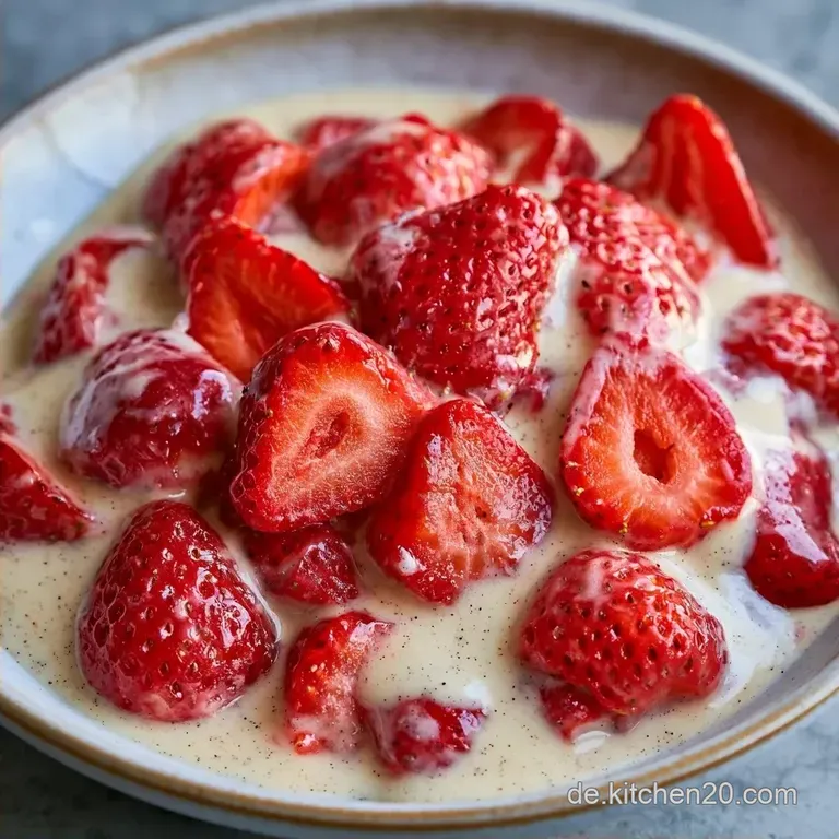 Erdbeeren mit Vanillesauce in 15 Minuten