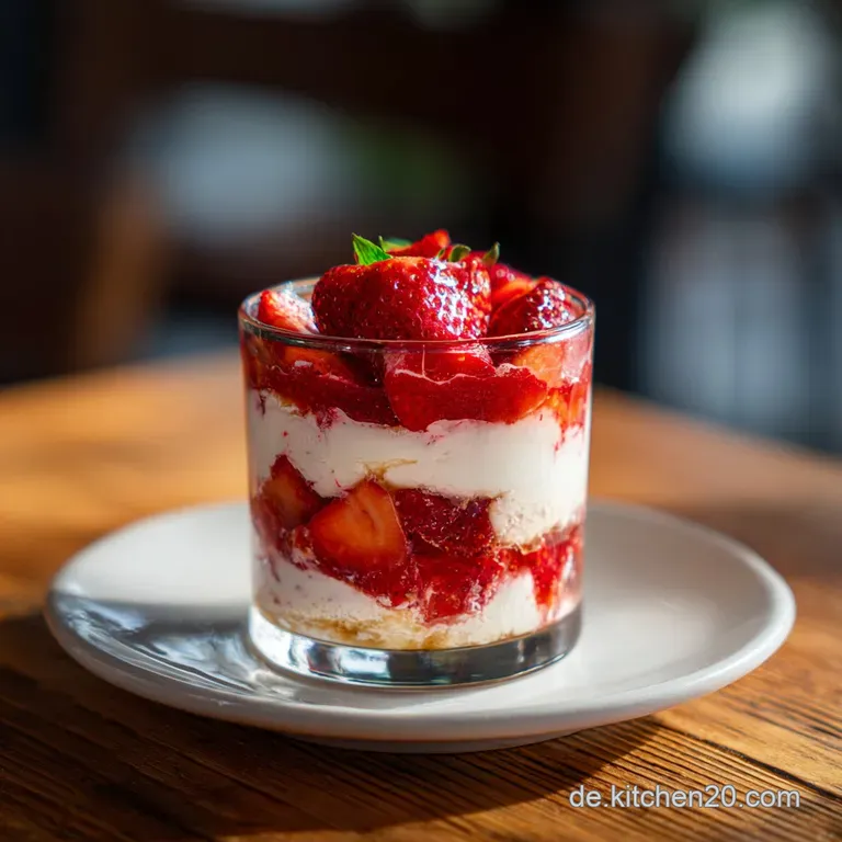 Erdbeerparfait: Joghurt & Pistazien