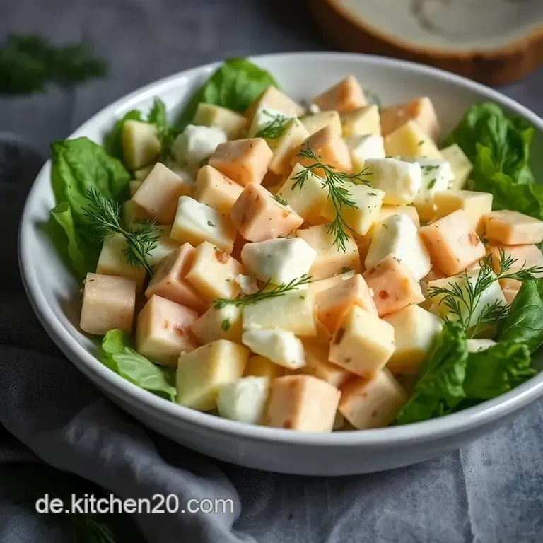 Erfrischender Gurkensalat Mit Sahne presentation