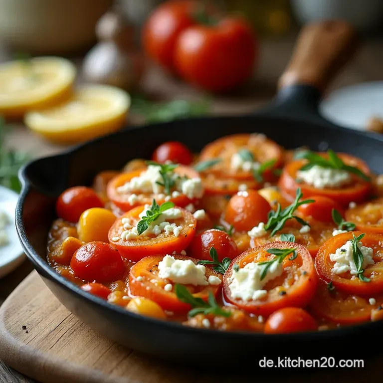 Feierabendpfanne Brokkolireis Mit Feta Und Getrockneten Tomaten presentation