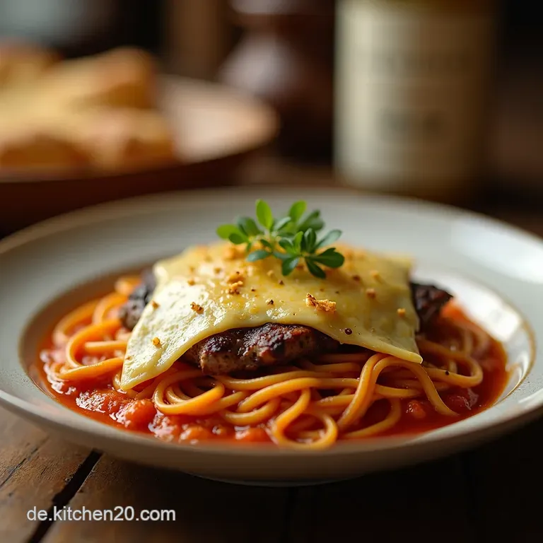Feierabendturbo Hackfleischnudelauflauf Mit K&auml;sehaube presentation