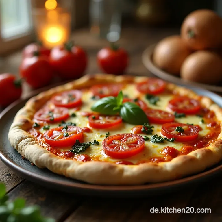 Flammkuchengl&uuml;ck Knuspriger Teig Herzhafter Belag presentation