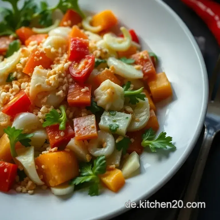 Frischer Chinakohl-Salat Mit Honig-Sesam-Dressing presentation