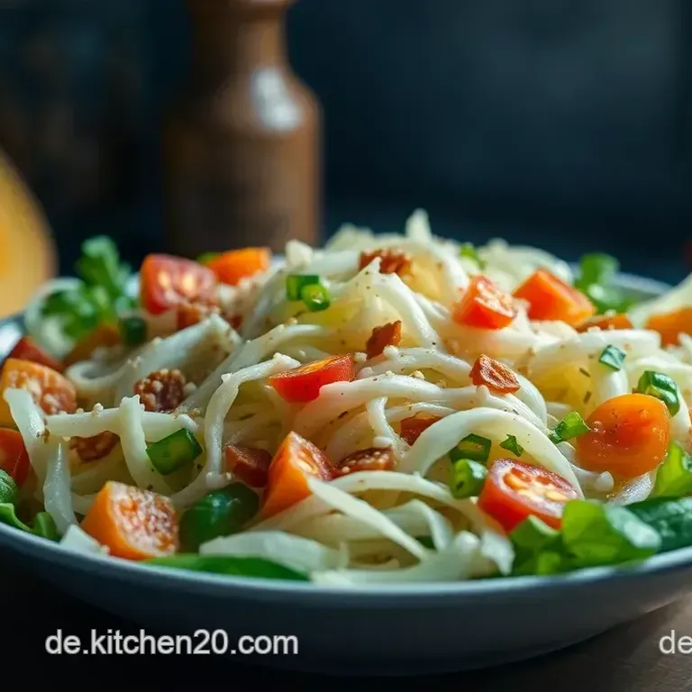 Frischer Chinakohl-Salat mit Honig-Sesam-Dressing