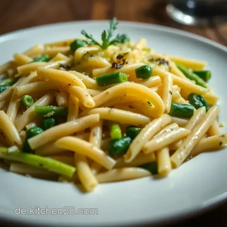 Fr&uuml;hlings-Penne Mit Spargeln presentation