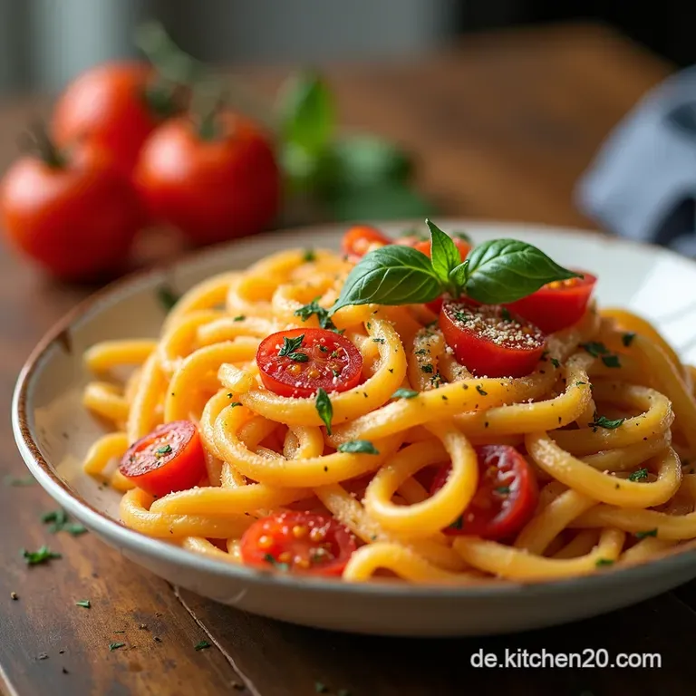Gebackene FetaPasta mit Tomaten TikTokHit