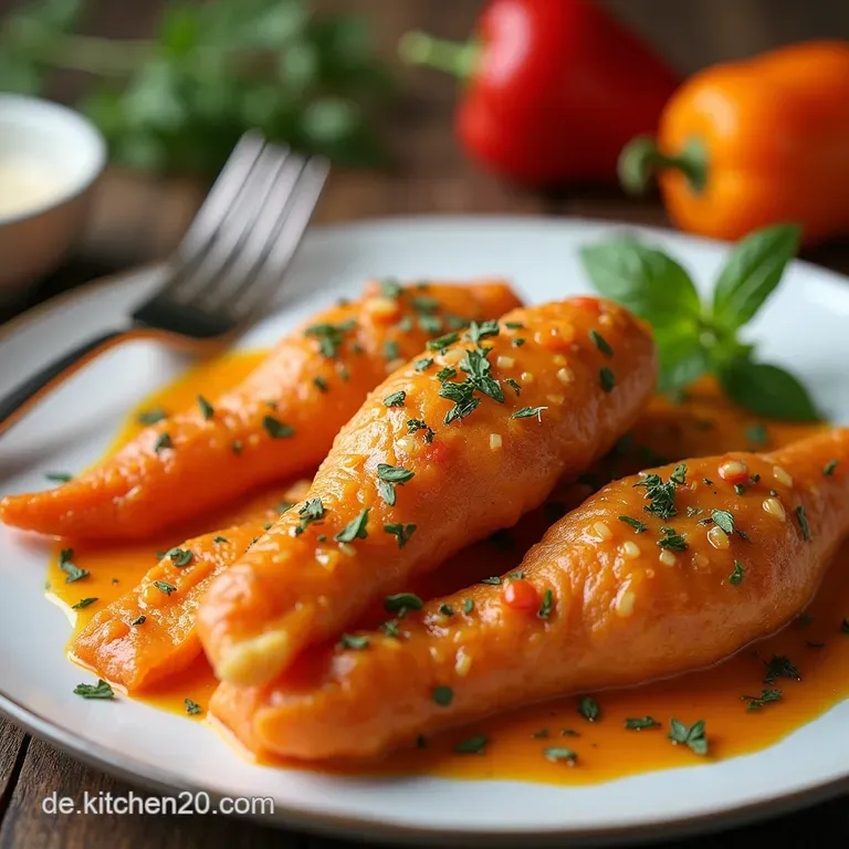 Herzhafte Gefüllte Paprikaschoten mit aromatischem Rotem Reis Herzhafte Paprikaschoten gefüllt mit aromatischem Rotem Reis und Kräutern