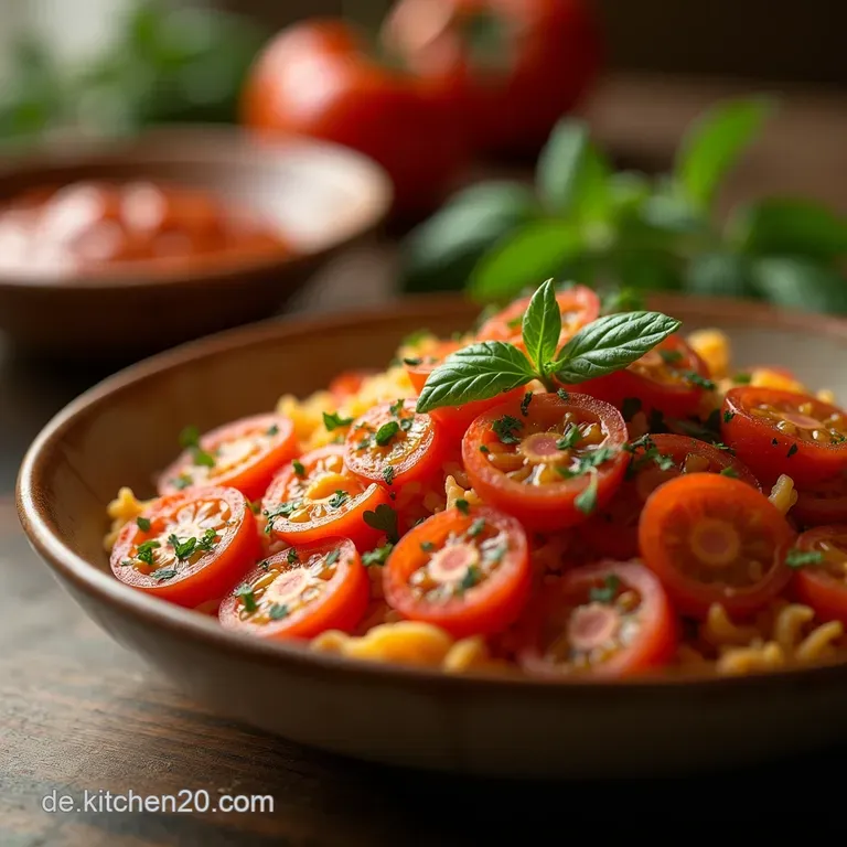 Mediterran Leichte Gef&uuml;llte Paprika Mit W&uuml;rzigem Rotreis Und Kr&auml;utertomatenso&szlig;e presentation