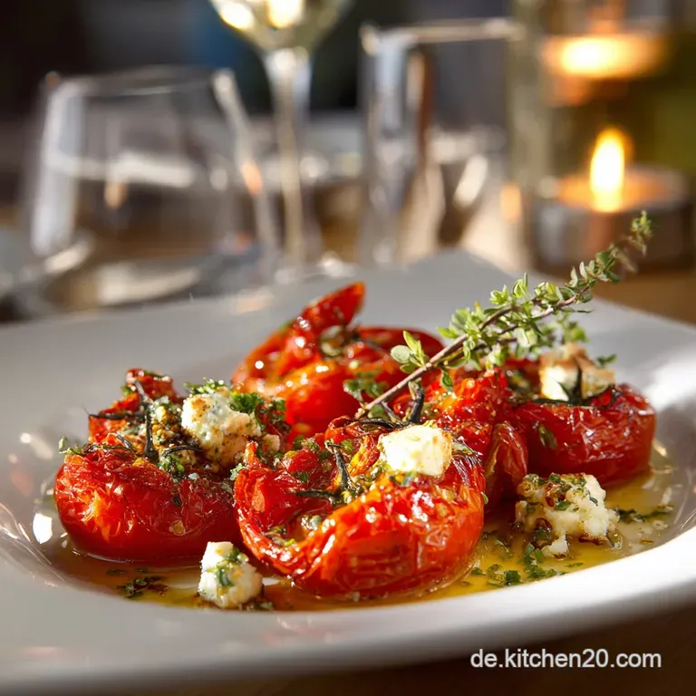 Tomatenherzen Bella Italia Gebackene Cuore di Bue mit Kr&auml;uterFeta