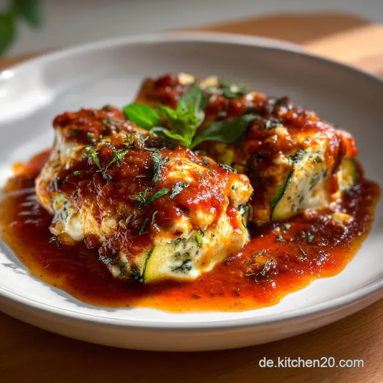 ZucchiniP&auml;ckchen in Tomatensauce: Sommerliches Wohlf&uuml;hl-Essen