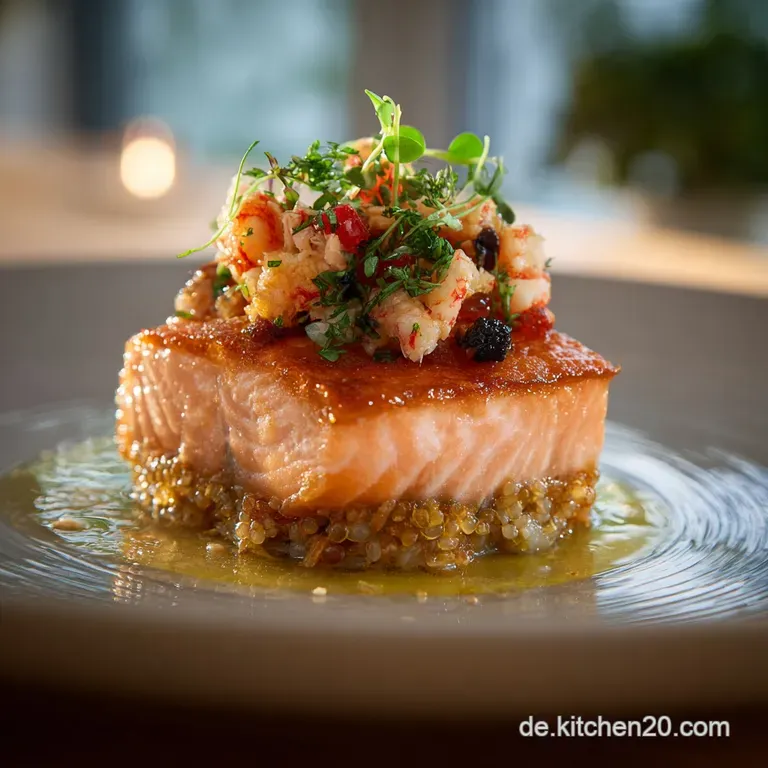 Der Nordseetraum Gef&uuml;llter Lachs Mit Krabben Und Feinen Kr&auml;utern presentation