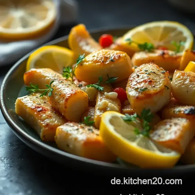 Gegrillte Riesengarnelen Mit Knoblauch-Zitronen-Marinade presentation