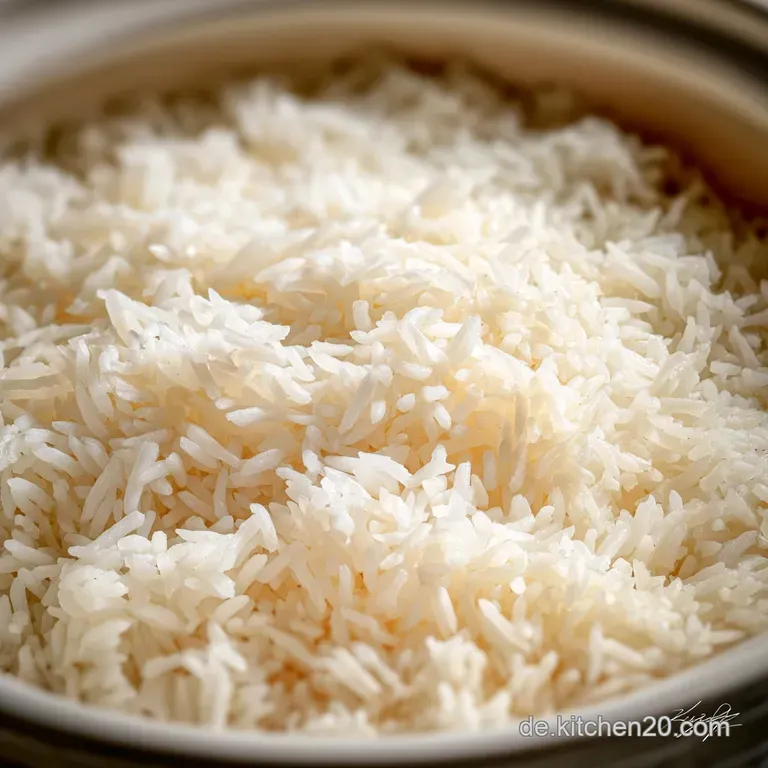 Gekochter Reis: Perlig Locker Garen