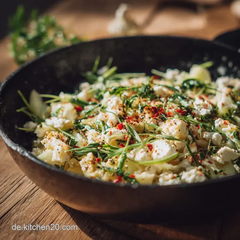 Gesunde KohlrabiPfanne: Die feine Kohl-Schatz-Pfanne mit Zitrone und Feta