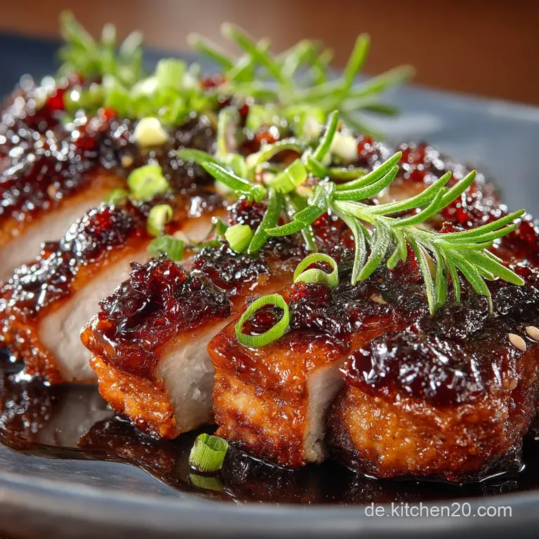 Char Siu H&auml;hnchenbraten Gl&auml;nzend Saftig Unwiderstehlich
